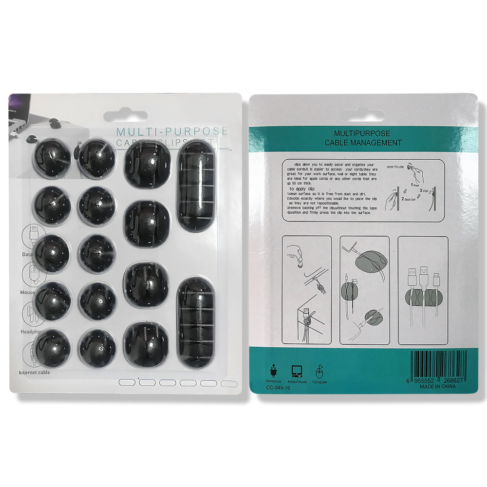 Self-adhesive Data Cable Protector Desktop Cable Organizer